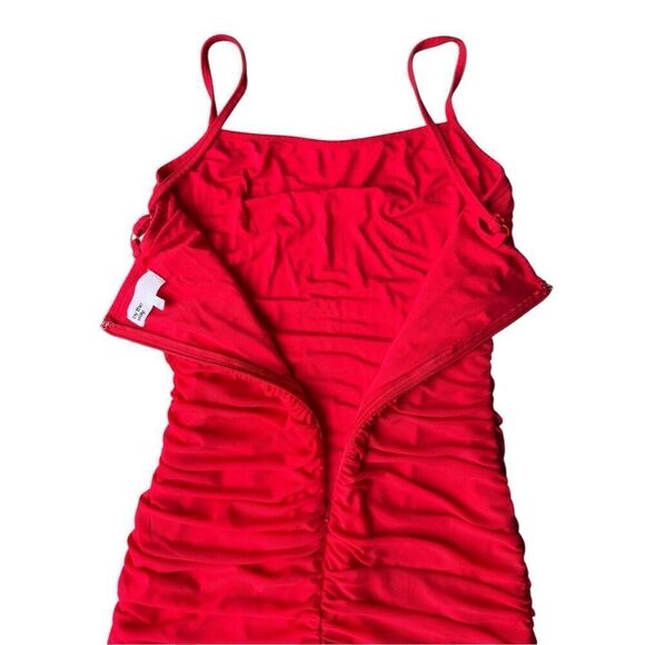 Revolve BY THE WAY Milani Ruched Maxi Dress in Red Size S - Picture 5 of 10